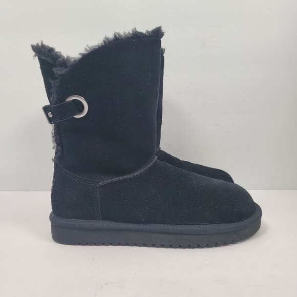 Koolaburra By UGG Women's Remley Short Black Suede Boots 1105792 US Size 6 - Picture 1 of 11